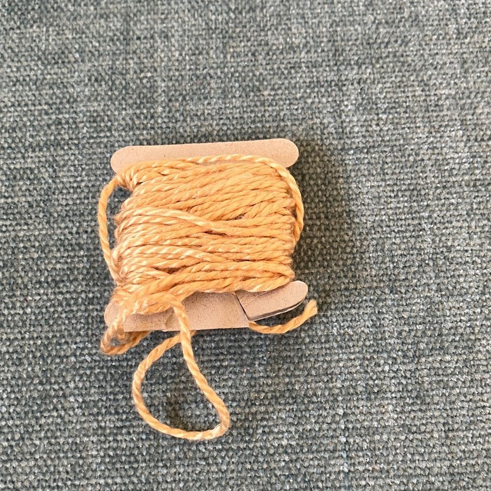 Yellow Tan Needlepoint Thread Yarn